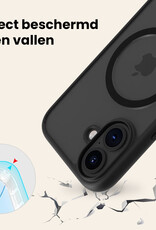 Nomfy Nomfy iPhone 16 Magsafe Hoesje - Zwart - 2 PACK