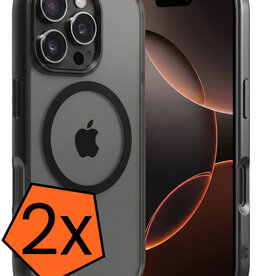 Nomfy Nomfy iPhone 16 Pro Max Magsafe Hoesje - Zwart - 2 PACK