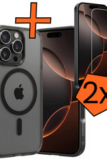 Nomfy Nomfy iPhone 16 Pro Max Magsafe Hoesje Zwart Met 2x Screenprotector