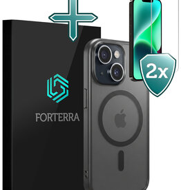 Forterra Forterra iPhone 14 Magsafe Hoesje Zwart Met 2x Screenprotector