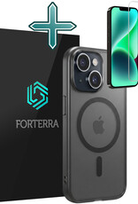 Forterra Forterra iPhone 14 Plus Magsafe Hoesje Zwart Met Screenprotector