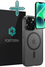Forterra Forterra iPhone 14 Pro Max Magsafe Hoesje Zwart Met Screenprotector