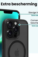 Forterra Forterra iPhone 14 Pro Max Magsafe Hoesje Zwart Met 2x Screenprotector
