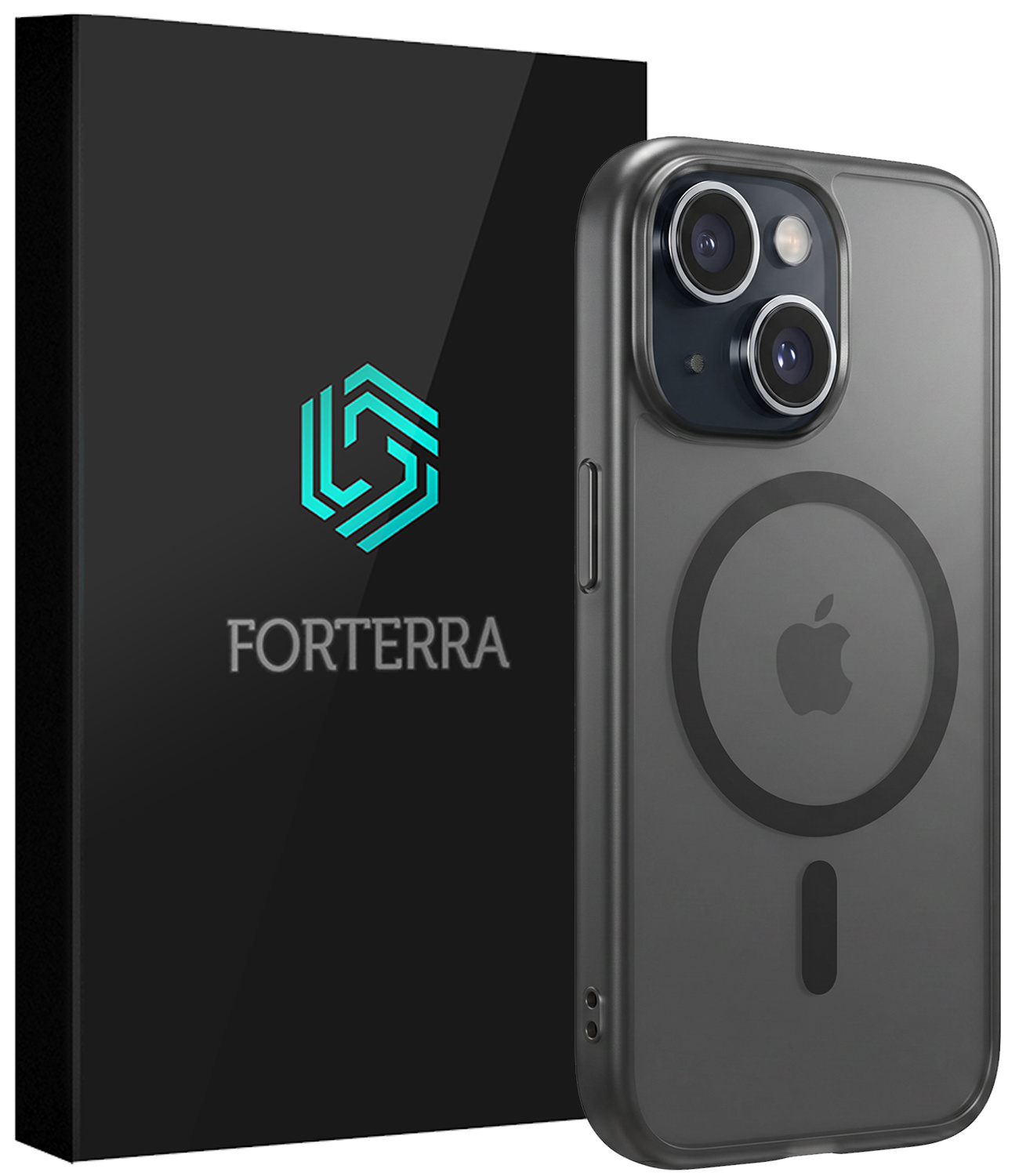 Forterra Forterra iPhone 15 Plus Magsafe Hoesje - Zwart