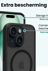 Forterra Forterra iPhone 15 Plus Magsafe Hoesje - Zwart