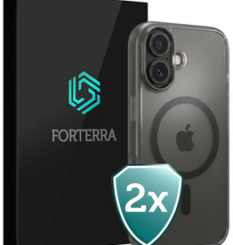Forterra Forterra iPhone 16 Magsafe Hoesje - Zwart - 2 PACK
