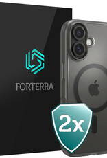 Forterra Forterra iPhone 16 Plus Magsafe Hoesje - Zwart - 2 PACK