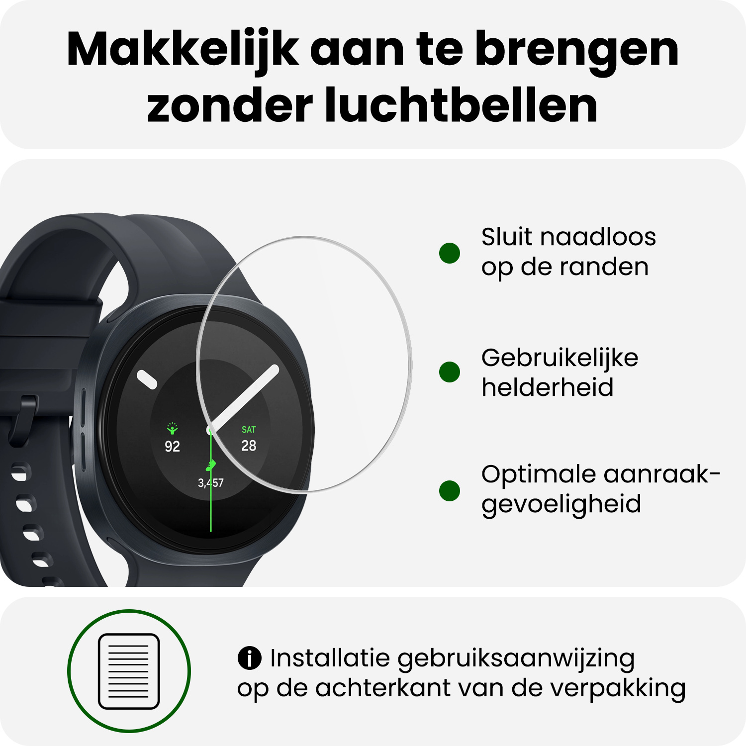 BASEY. BASEY. Samsung Galaxy Watch 9 (40 mm) Screenprotector