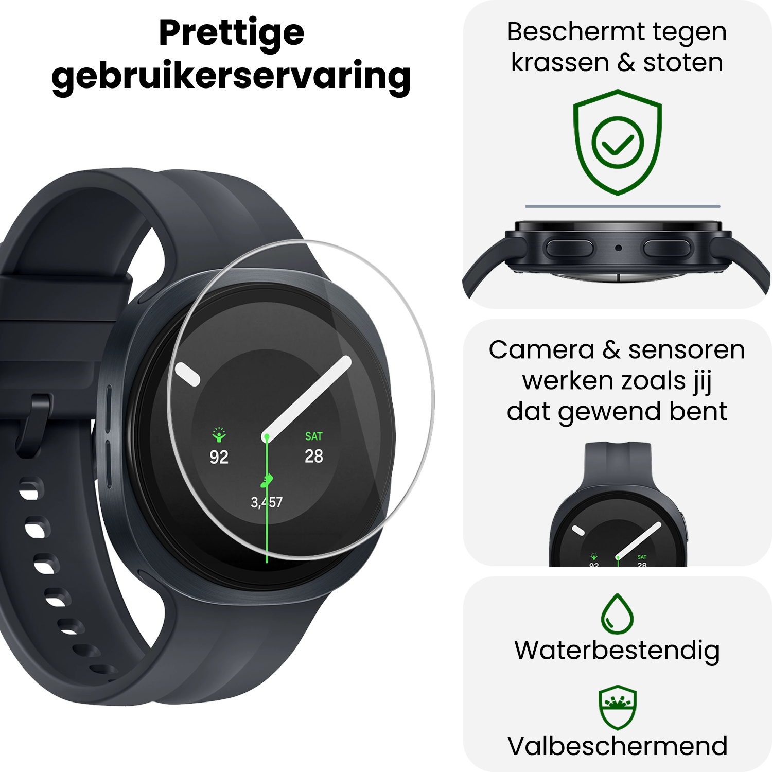 BASEY. BASEY. Samsung Galaxy Watch 9 (40 mm) Screenprotector - 3 PACK