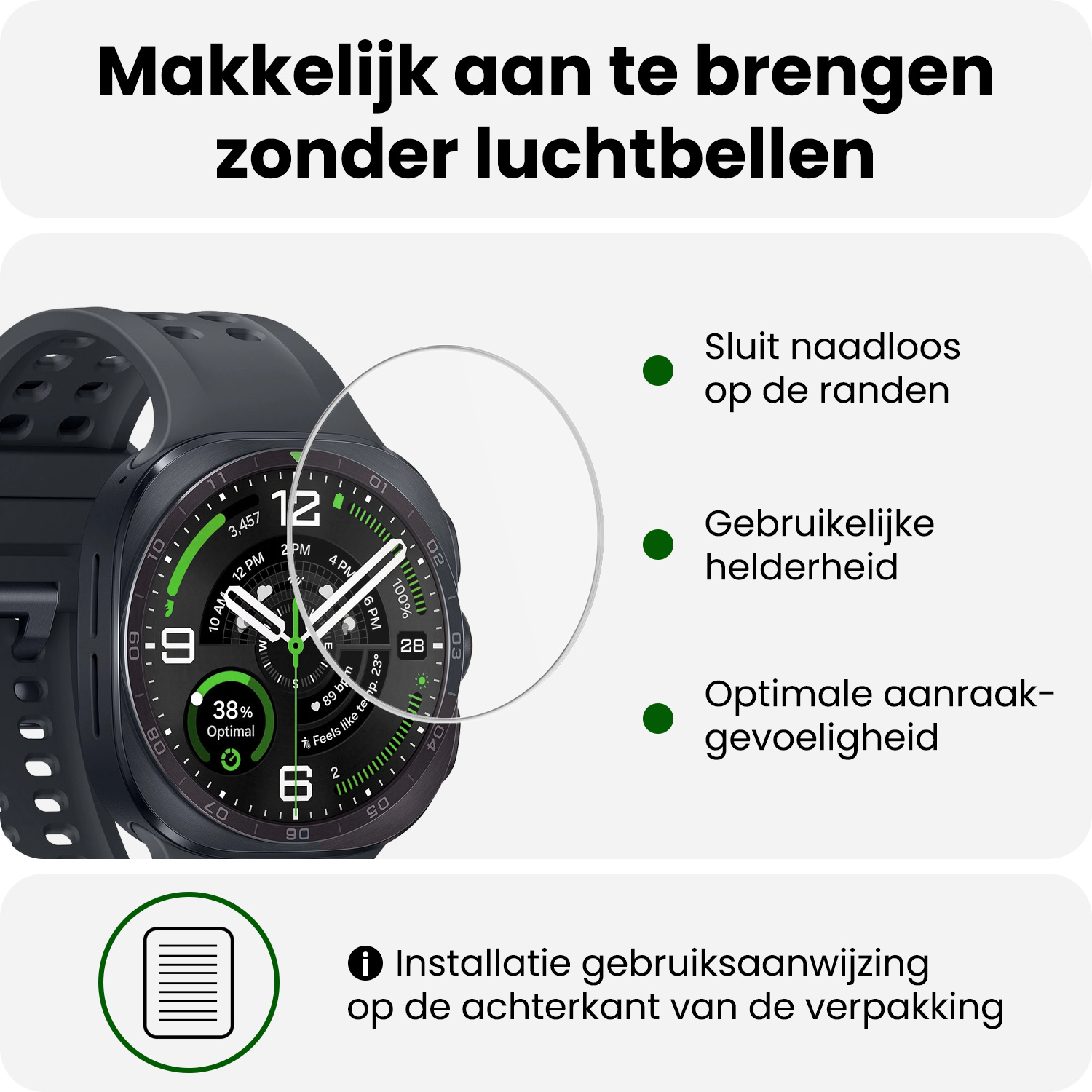 BASEY. BASEY. Samsung Galaxy Watch Ultra 2 (2026) Screenprotector - 2 PACK