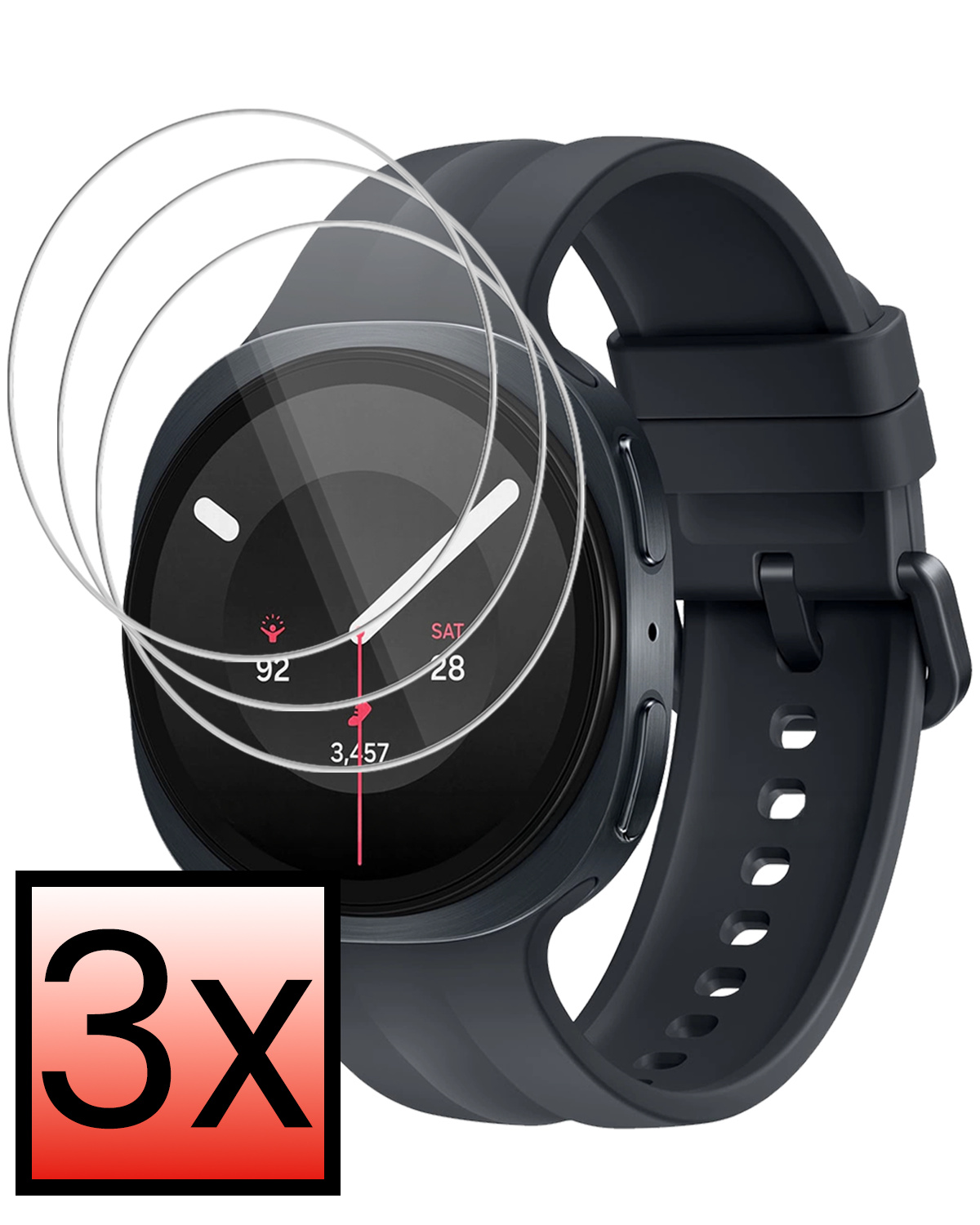 NoXx NoXx Samsung Galaxy Watch 9 (40 mm) Screenprotector - 3 PACK