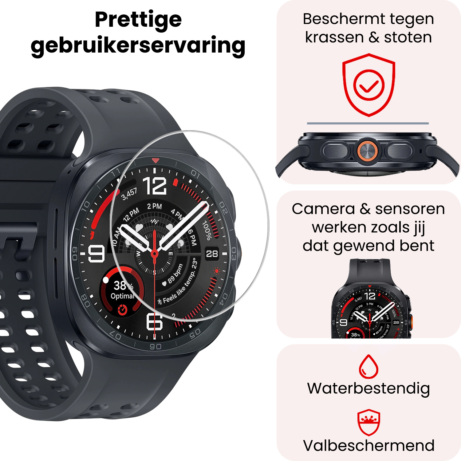 NoXx NoXx Samsung Galaxy Watch Ultra 2 (2026) Screenprotector - 2 PACK