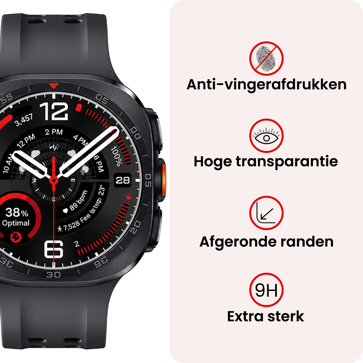 NoXx NoXx Samsung Galaxy Watch Ultra 2 (2026) Screenprotector - 3 PACK