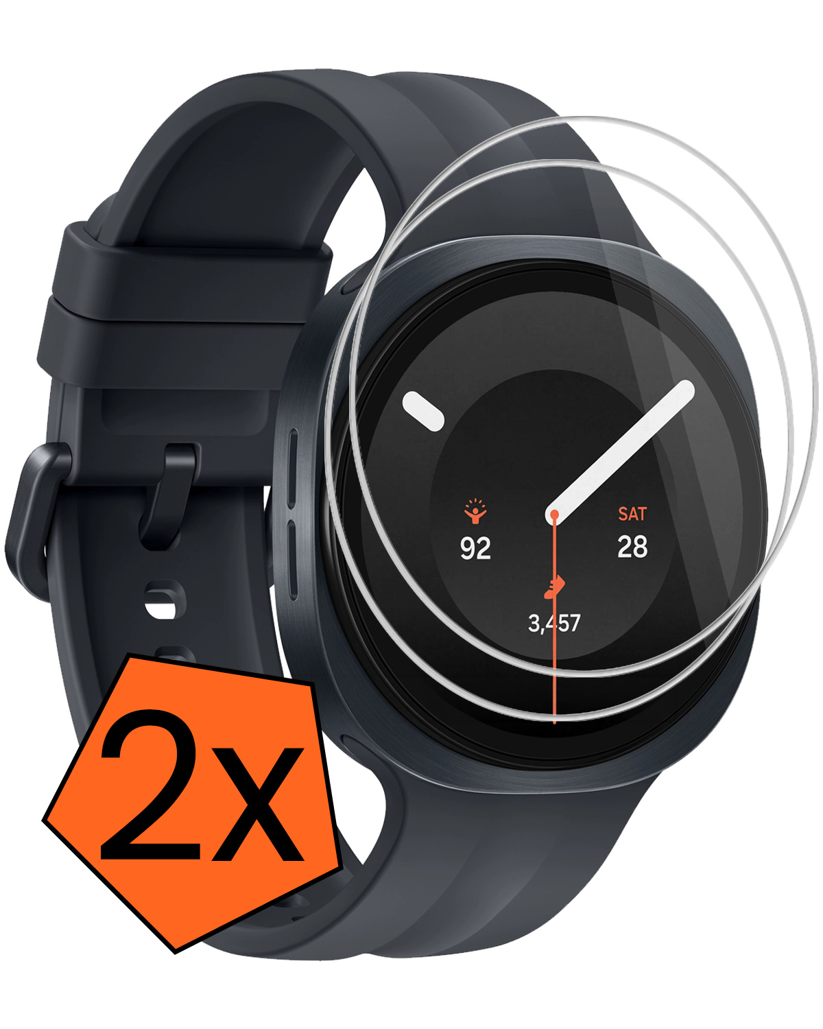 Nomfy Nomfy Samsung Galaxy Watch 9 (44 mm) Screenprotector - 2 PACK