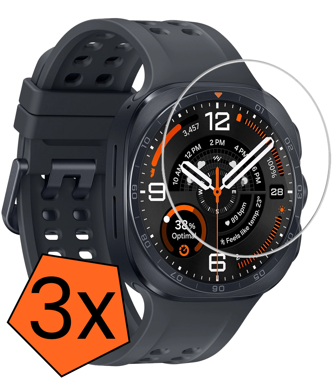 Nomfy Nomfy Samsung Galaxy Watch Ultra 2 (2026) Screenprotector - 3 PACK