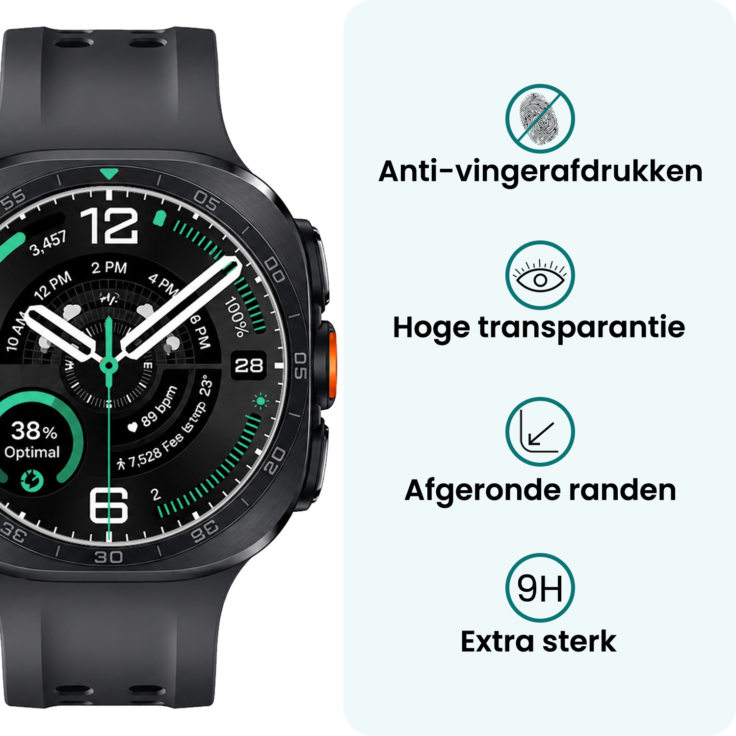 Forterra Forterra Samsung Galaxy Watch Ultra 2 (2026) Screenprotector - 2 PACK