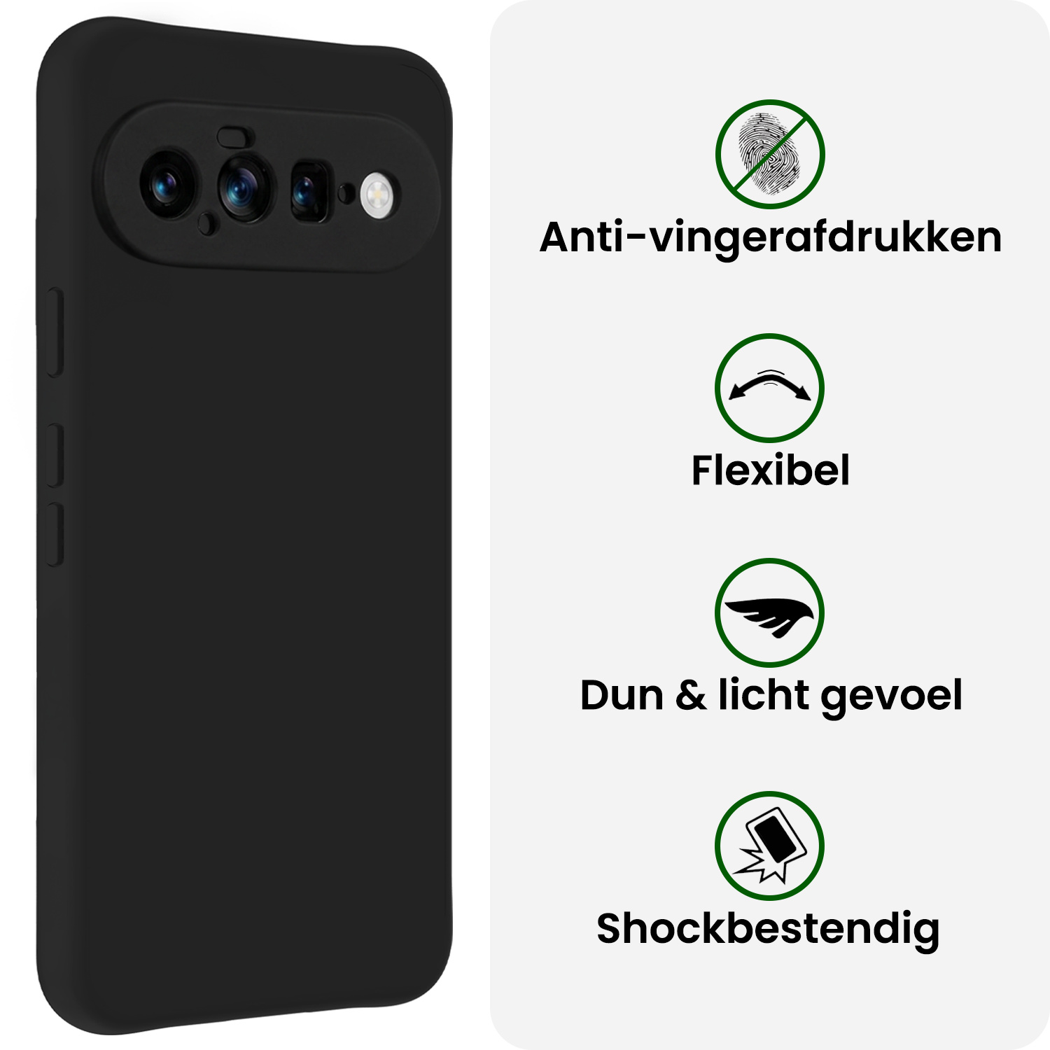 BASEY. BASEY. Google Pixel 11 Hoesje Siliconen - Zwart