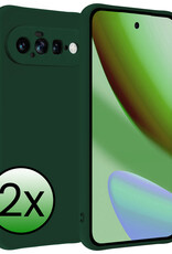 BASEY. BASEY. Google Pixel 11 Hoesje Siliconen - Donkergroen - 2 PACK