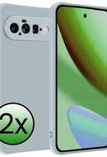 BASEY. BASEY. Google Pixel 11 Hoesje Siliconen - Lichtblauw - 2 PACK