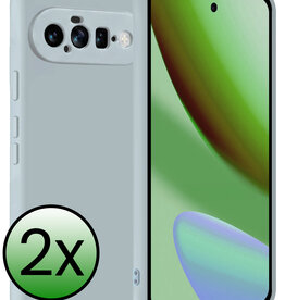 BASEY. BASEY. Google Pixel 11 Hoesje Siliconen - Lichtblauw - 2 PACK