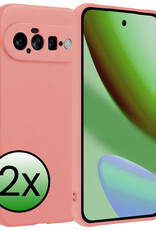 BASEY. BASEY. Google Pixel 11 Hoesje Siliconen - Lichtroze - 2 PACK
