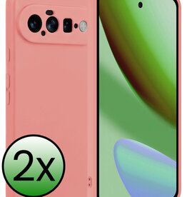 BASEY. BASEY. Google Pixel 11 Hoesje Siliconen - Lichtroze - 2 PACK
