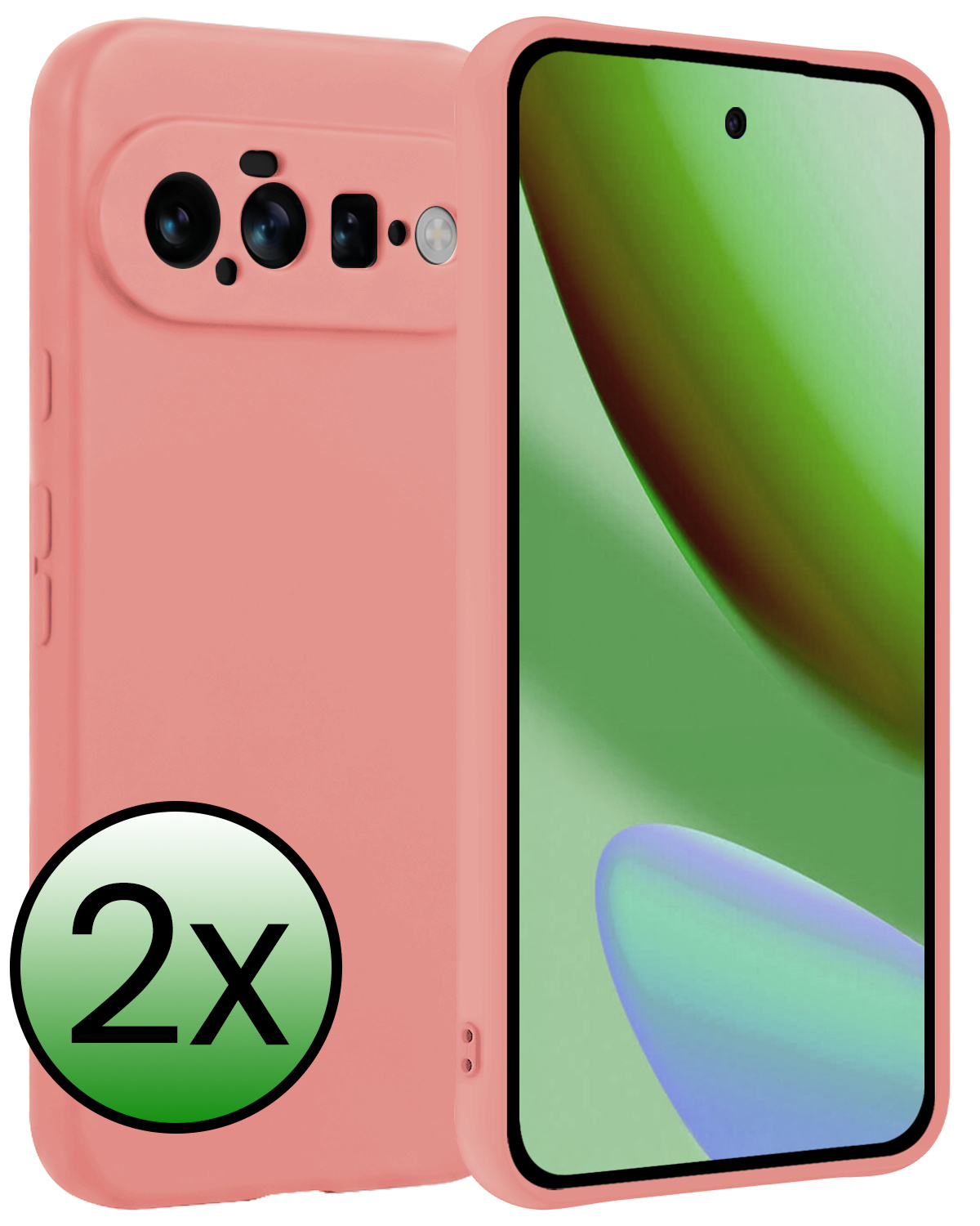 BASEY. BASEY. Google Pixel 11 Hoesje Siliconen - Lichtroze - 2 PACK