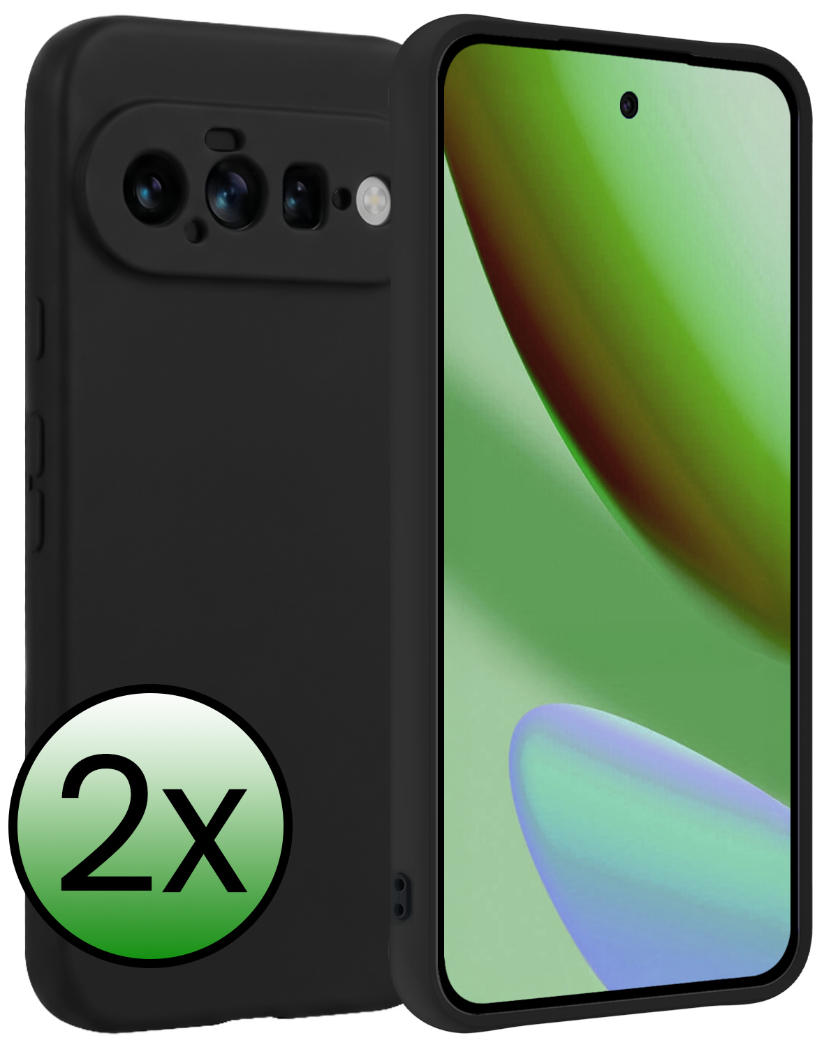 BASEY. BASEY. Google Pixel 11 Hoesje Siliconen - Zwart - 2 PACK