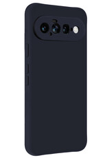 BASEY. BASEY. Google Pixel 11 Hoesje Siliconen Met Screenprotector - Donkerblauw