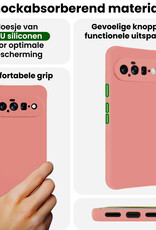 BASEY. BASEY. Google Pixel 11 Hoesje Siliconen Met Screenprotector - Lichtroze