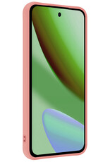 BASEY. BASEY. Google Pixel 11 Hoesje Siliconen Met 2x Screenprotector - Lichtroze