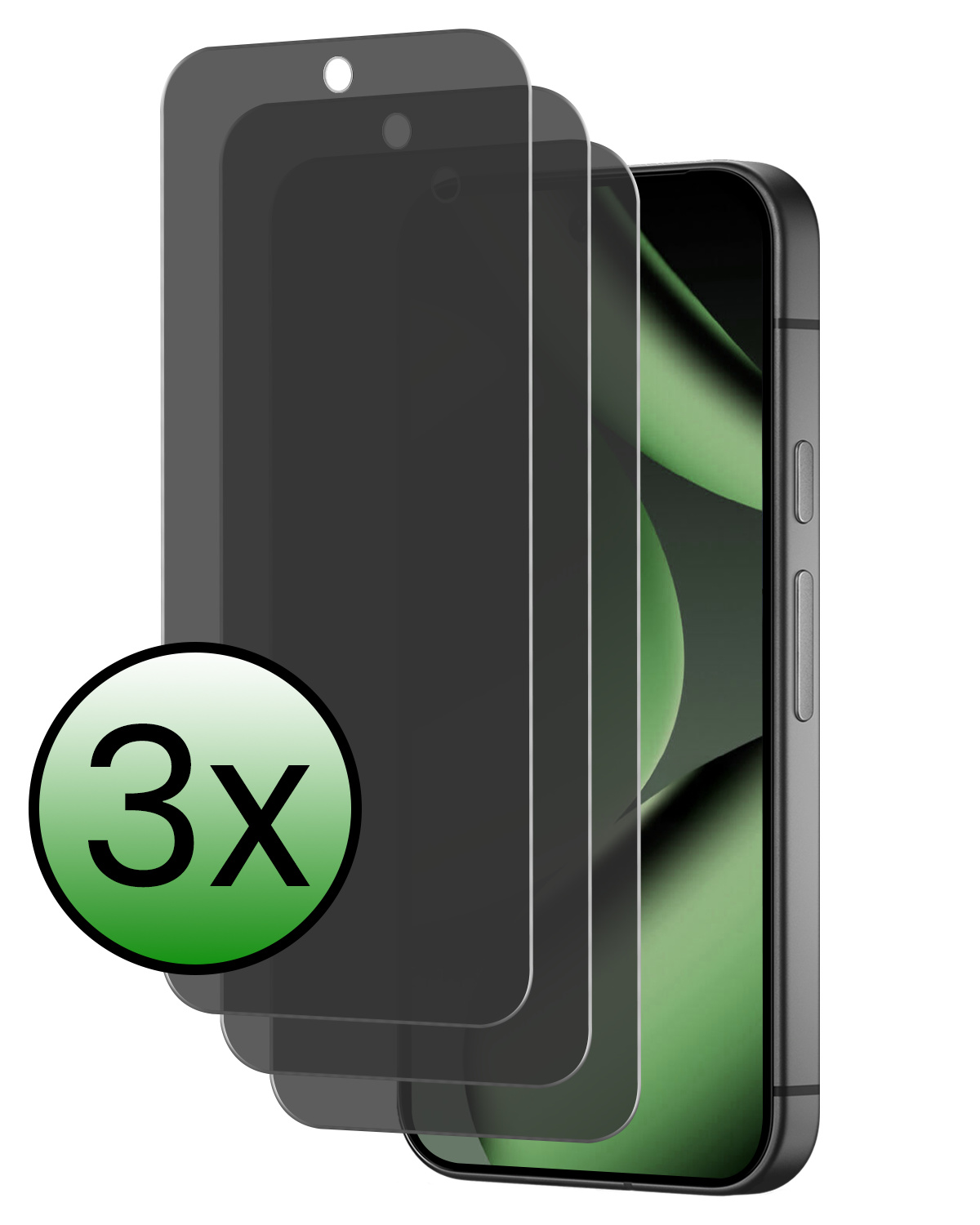 BASEY. BASEY. Google Pixel 11 Pro Screenprotector Glas Privacy - 3 PACK