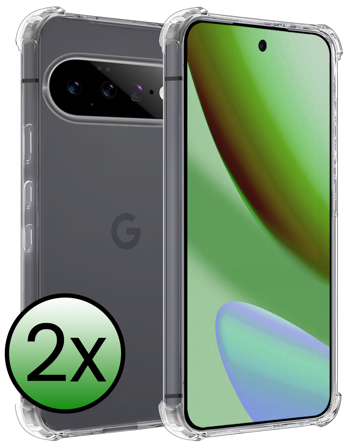 BASEY. BASEY. Google Pixel 11 Pro Hoesje Shockproof - Transparant - 2 PACK