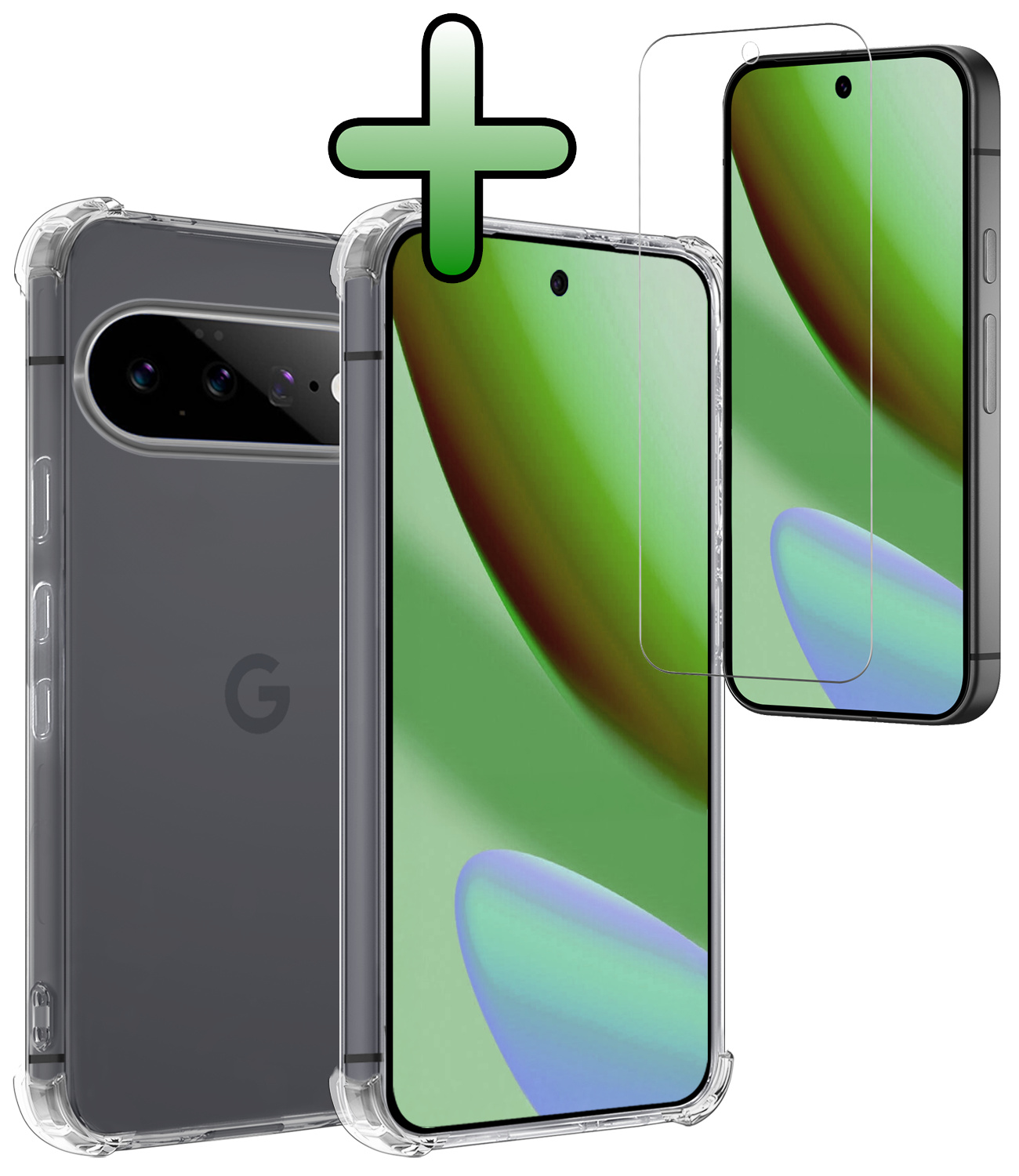 BASEY. BASEY. Google Pixel 11 Pro Hoesje Shockproof Met Screenprotector