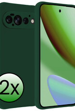BASEY. BASEY. Google Pixel 11 Pro Hoesje Siliconen - Donkergroen - 2 PACK