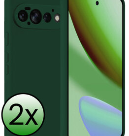 BASEY. BASEY. Google Pixel 11 Pro Hoesje Siliconen - Donkergroen - 2 PACK