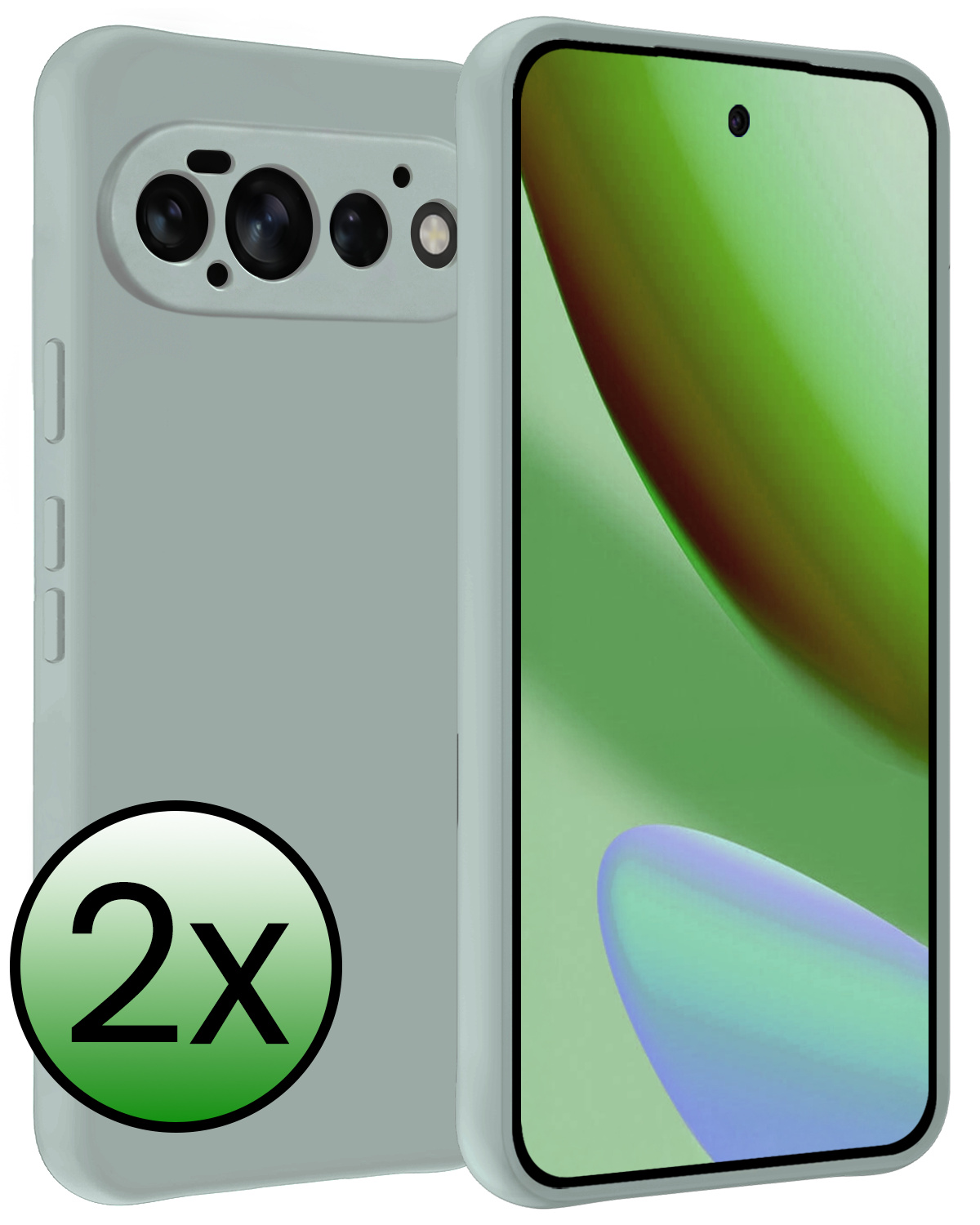 BASEY. BASEY. Google Pixel 11 Pro Hoesje Siliconen - Lichtblauw - 2 PACK