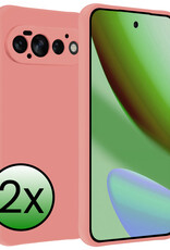 BASEY. BASEY. Google Pixel 11 Pro Hoesje Siliconen - Lichtroze - 2 PACK