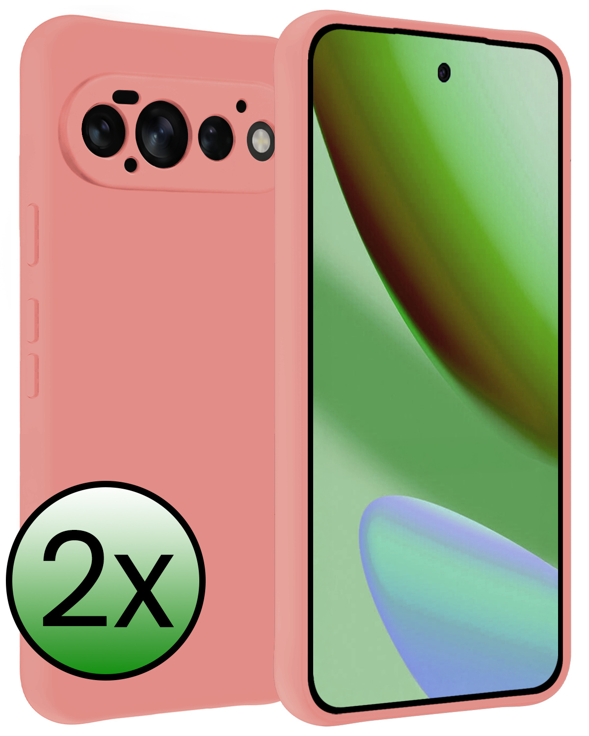 BASEY. BASEY. Google Pixel 11 Pro Hoesje Siliconen - Lichtroze - 2 PACK
