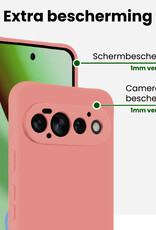 BASEY. BASEY. Google Pixel 11 Pro Hoesje Siliconen - Lichtroze - 2 PACK