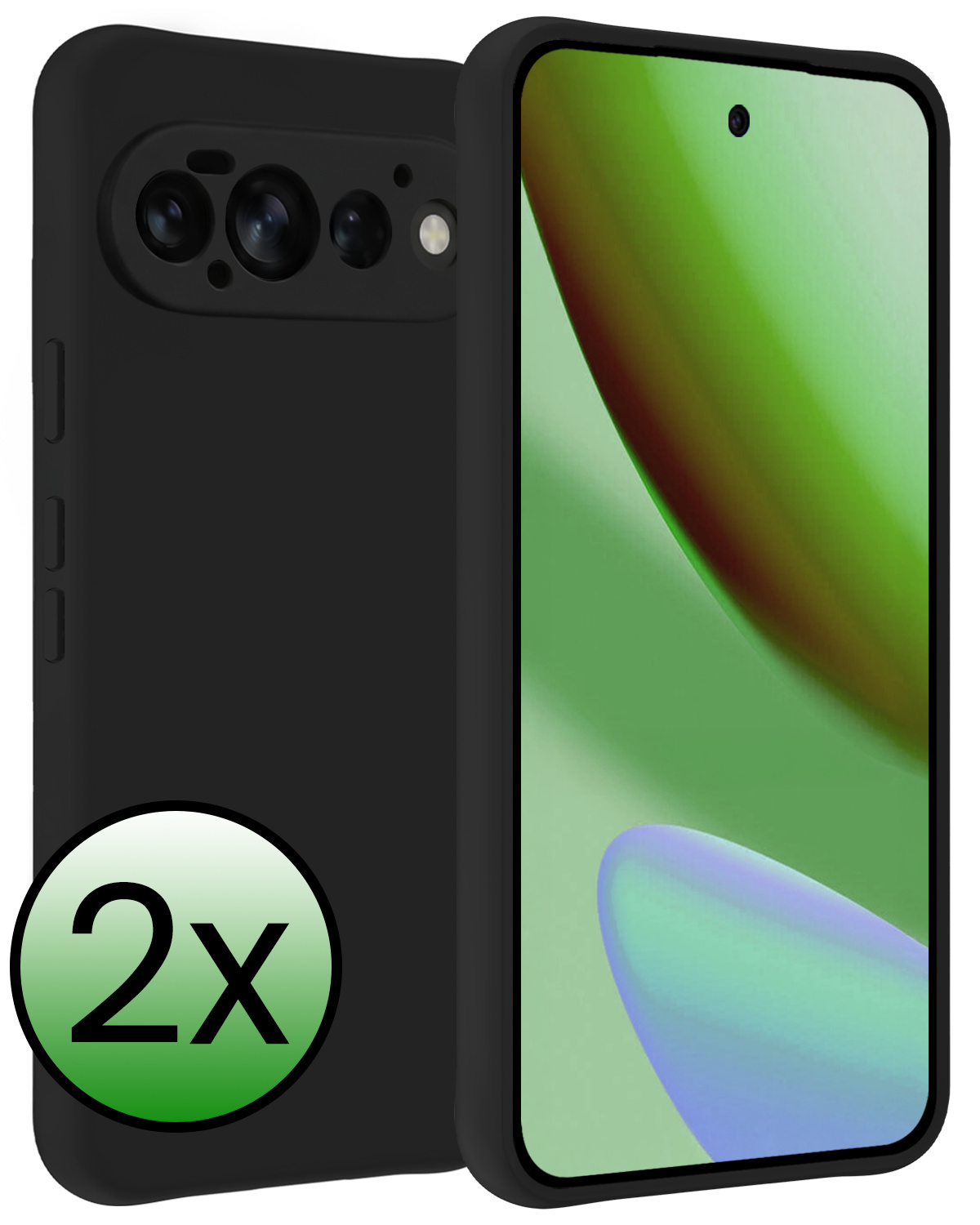 BASEY. BASEY. Google Pixel 11 Pro Hoesje Siliconen - Zwart - 2 PACK