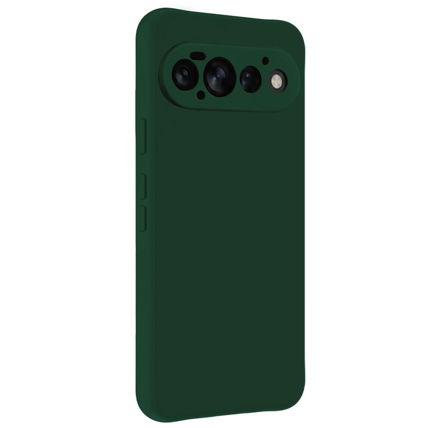 BASEY. BASEY. Google Pixel 11 Pro Hoesje Siliconen Met Screenprotector - Donkergroen
