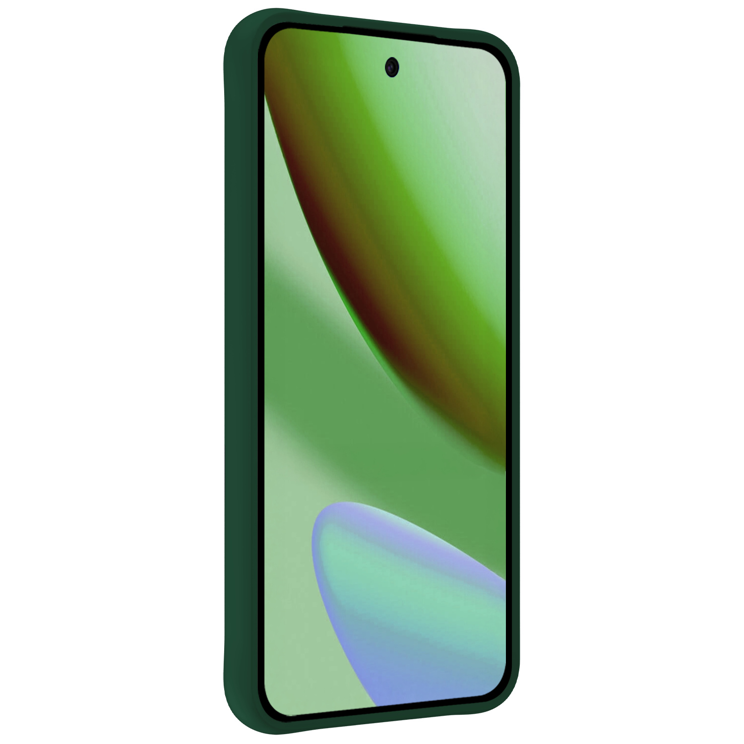 BASEY. BASEY. Google Pixel 11 Pro Hoesje Siliconen Met Screenprotector - Donkergroen