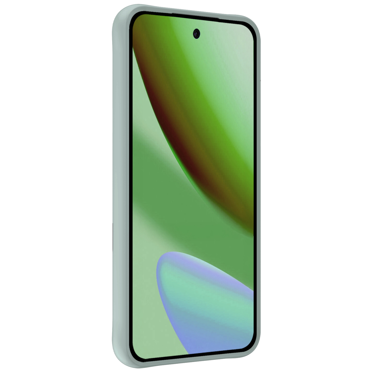 BASEY. BASEY. Google Pixel 11 Pro Hoesje Siliconen Met Screenprotector - Lichtblauw