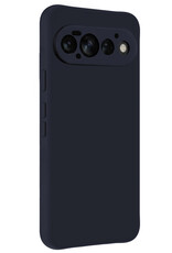 BASEY. BASEY. Google Pixel 11 Pro Hoesje Siliconen Met 2x Screenprotector - Donkerblauw