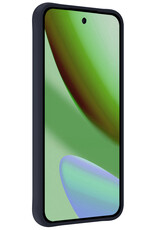 BASEY. BASEY. Google Pixel 11 Pro Hoesje Siliconen Met 2x Screenprotector - Donkerblauw