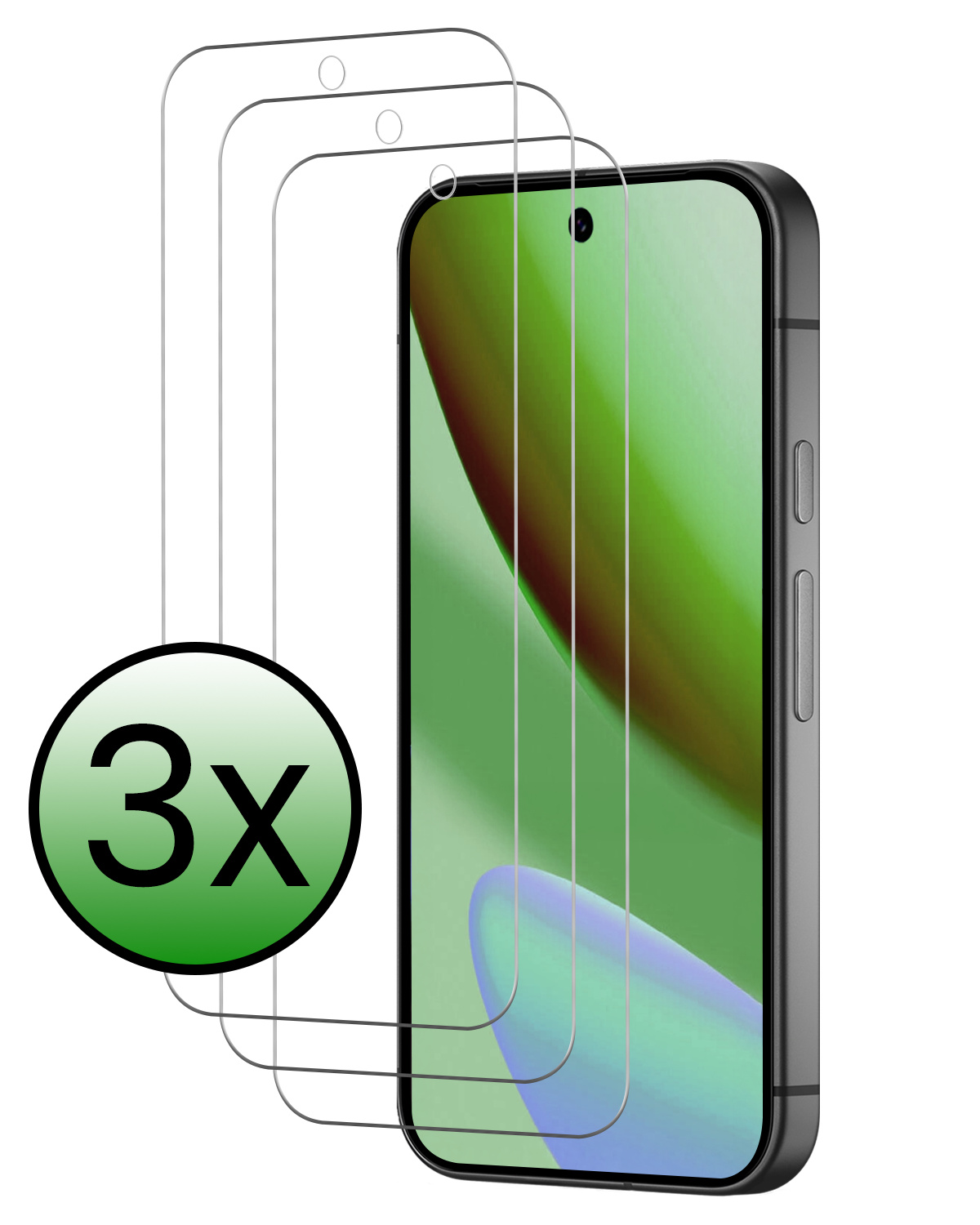 BASEY. BASEY. Google Pixel 11 Pro XL Screenprotector Glas - 3 PACK