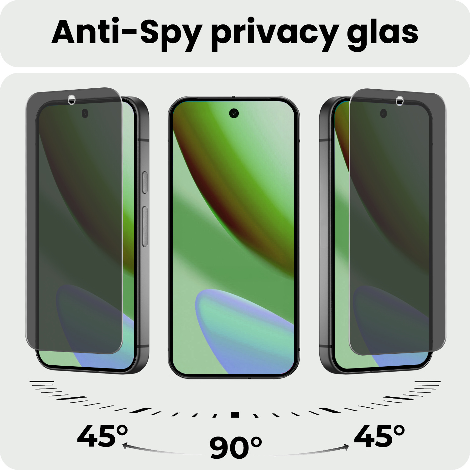 BASEY. BASEY. Google Pixel 11 Pro XL Screenprotector Glas Privacy - 2 PACK