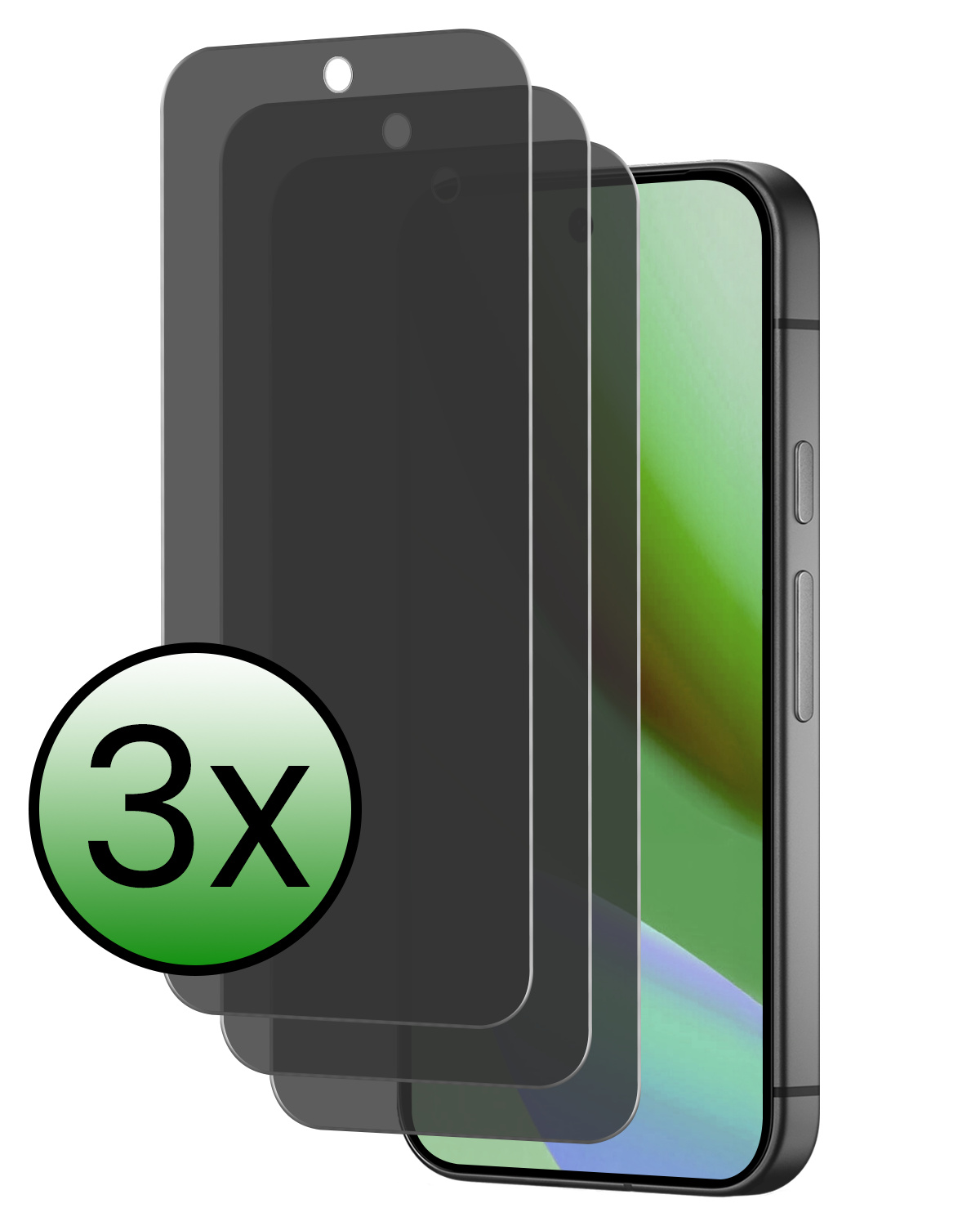 BASEY. BASEY. Google Pixel 11 Pro XL Screenprotector Glas Privacy - 3 PACK