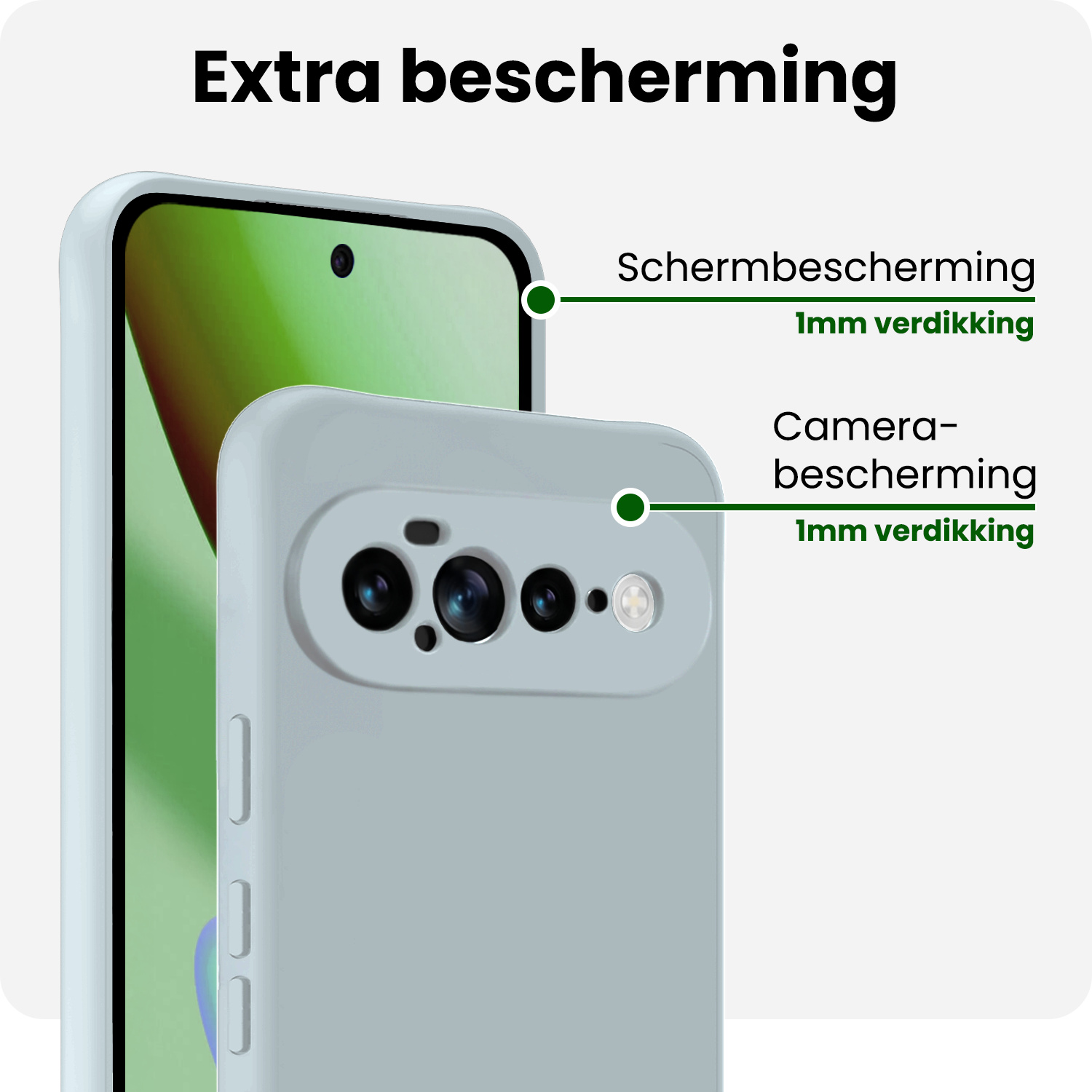 BASEY. BASEY. Google Pixel 11 Pro XL Hoesje Siliconen - Lichtblauw